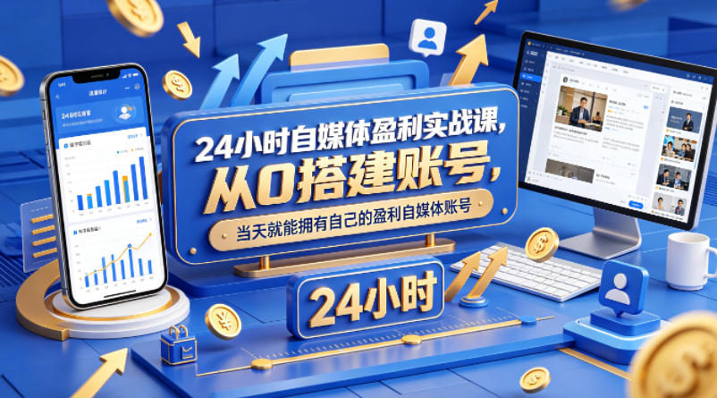 【重磅】佑哥24小时盈利课流出！撕开自媒体遮羞布：你被“先涨粉再变现”骗了多久？一套反常识玩法，小白当天收钱！