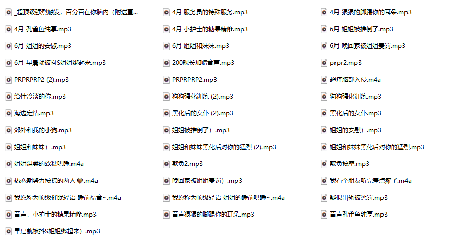 艾露露Ailurus的舰长音频40A+已整理好！